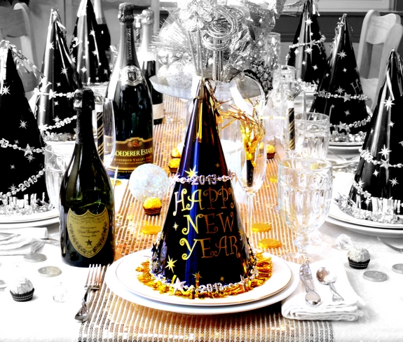 New Years Eve Table Setting Noble Pig Blog 2013 BW
