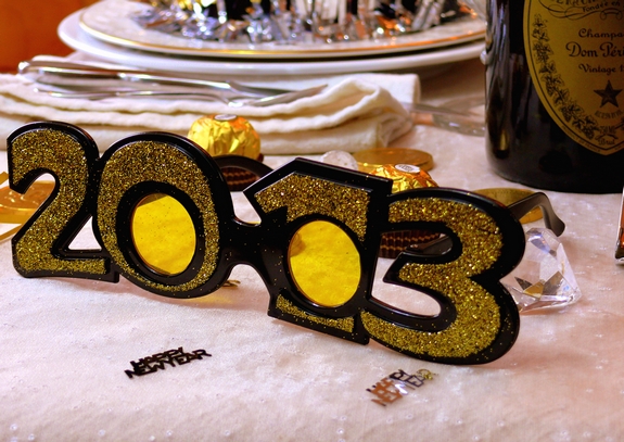 New Years Eve Table Setting Noble Pig Blog 2013 glasses