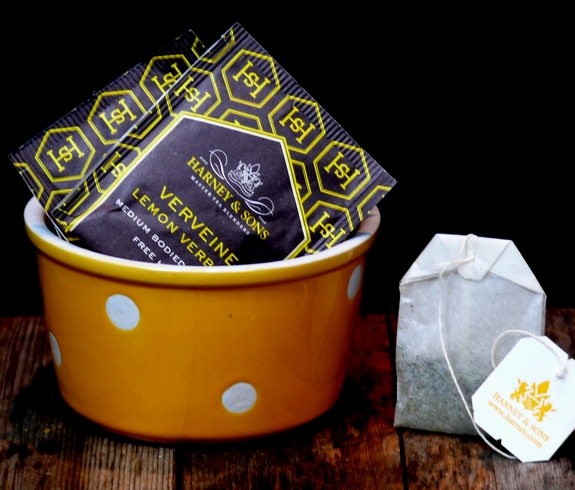 Lemon Verbena Walnut Loaf Cake tea