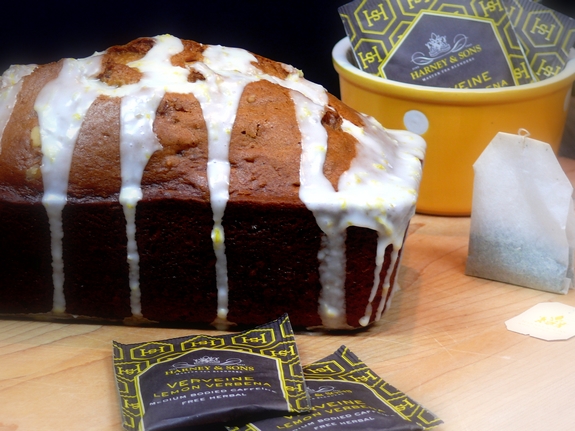 Lemon Verbena Walnut Loaf Cake whole