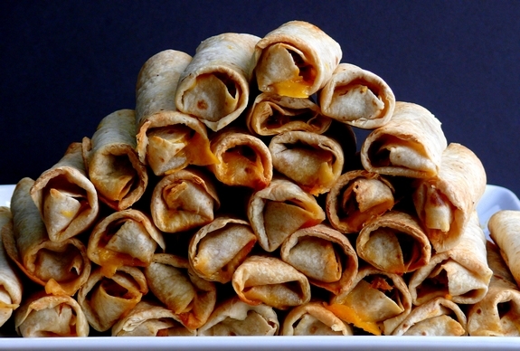 Oven Baked Pulled Pork Flautas