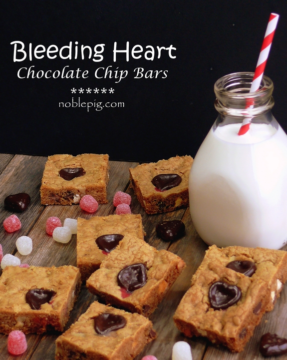 Bleeding Heart Chocolate Chip Bars milk