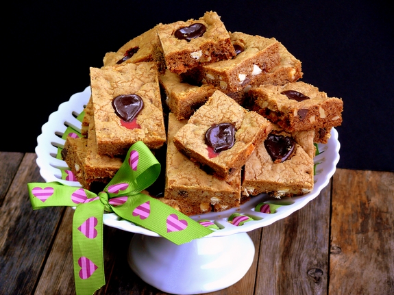 Bleeding Heart Chocolate Chip Bars