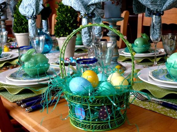 Easter Table Setting basket