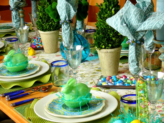 Easter Table Setting side view