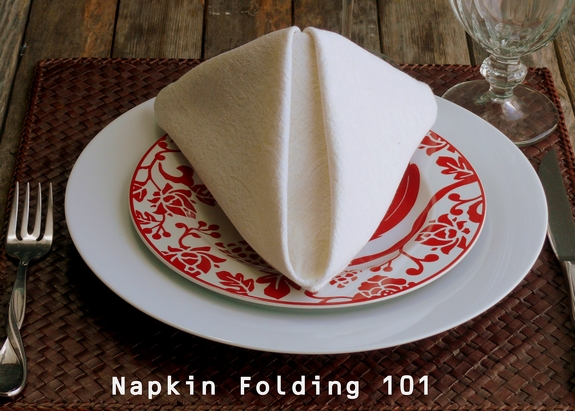 Fancy Napkin Folding The Pyramid Fold