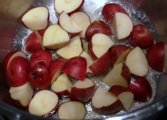 Pressure Cooker Potatoes saute