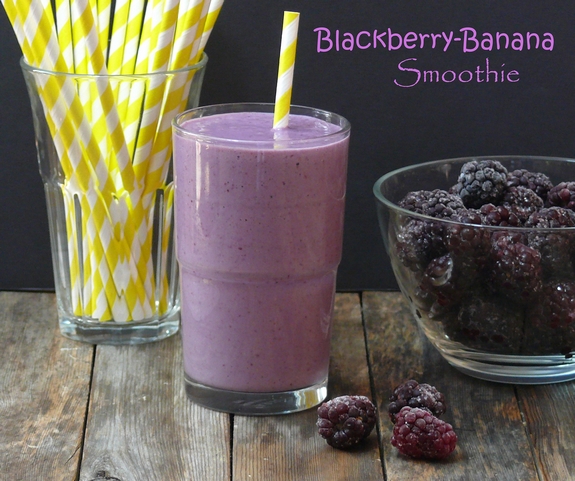 Blackberry Banana Smoothie super healthy