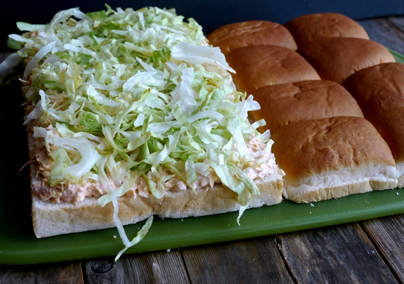 Buffalo Bleu Chicken Salad Sandwiches bread