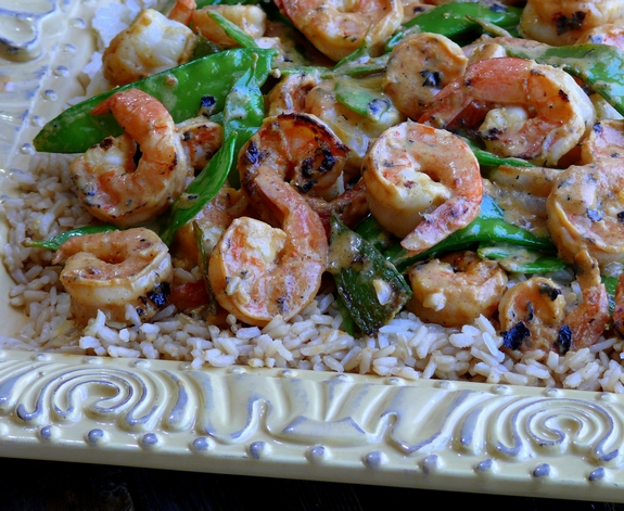 Coconut Milk Lemongrass Shrimp a perfect meal to share