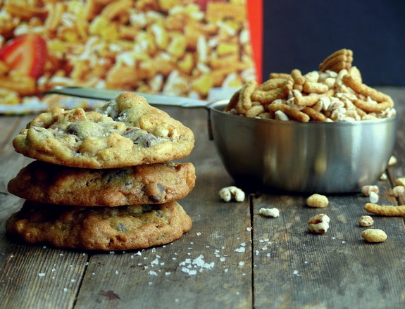 Dark Chocolate Sea Salt Kashi Cereal Cookies