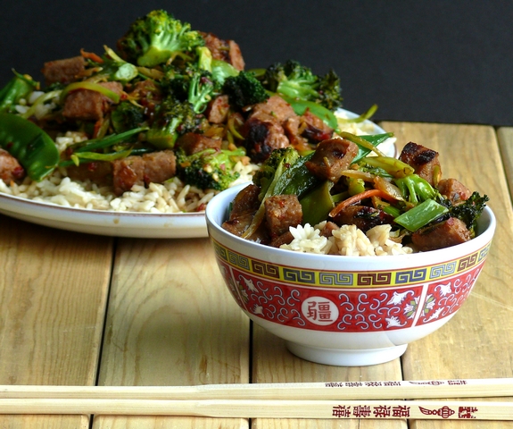 Italian Sausage Rice Bowl