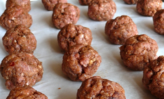 Mesquite Barbecue Meatballs try to make sure they are all the same size