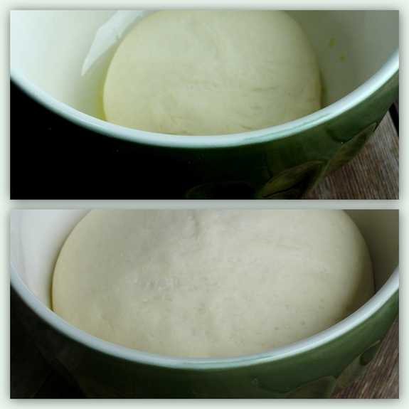 Quick No Fail Pizza Dough rising dough