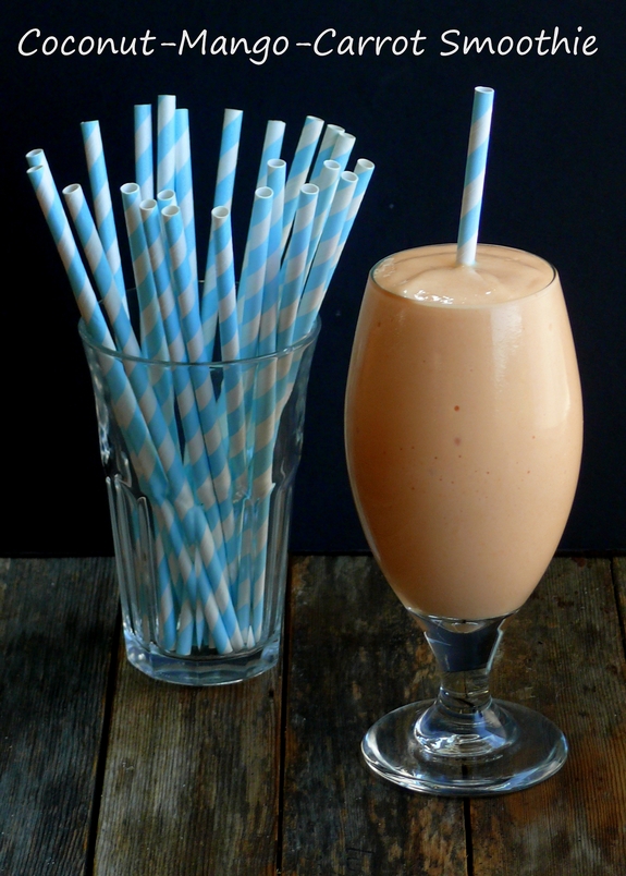 Coconut Mango Carrot Smoothie breakfast perfection