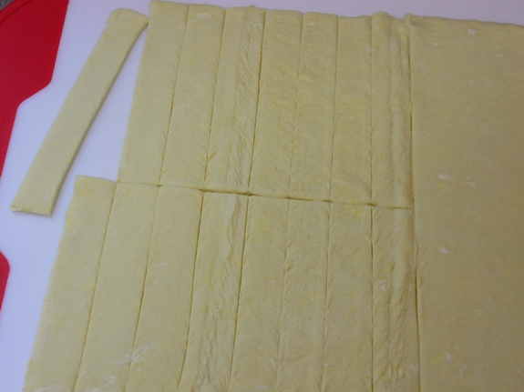 Puff Pastry Tomato Tarts strips