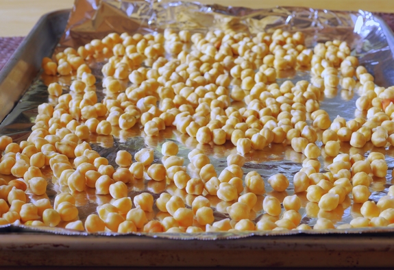 Crispy Cinnamon Chile Chickpeas