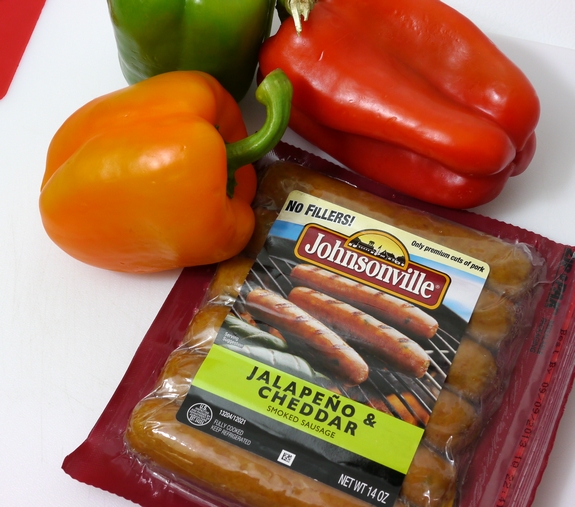 Sausage Brie and Pepper Bites ingredients