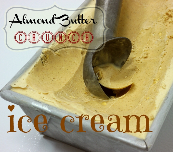 Almond Butter Crunch Ice Cream scooped