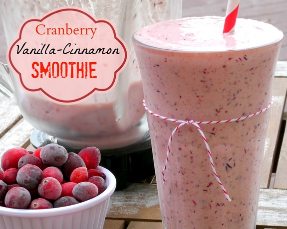 Cranberry Vanilla Cinnamon Smoothie