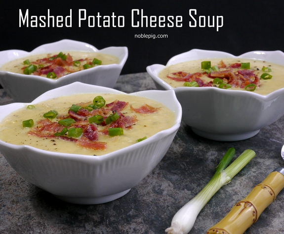 Mashed Potato Cheese Soup