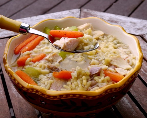 Turkey Alpabet Soup perfect Thanksgiving Leftovers