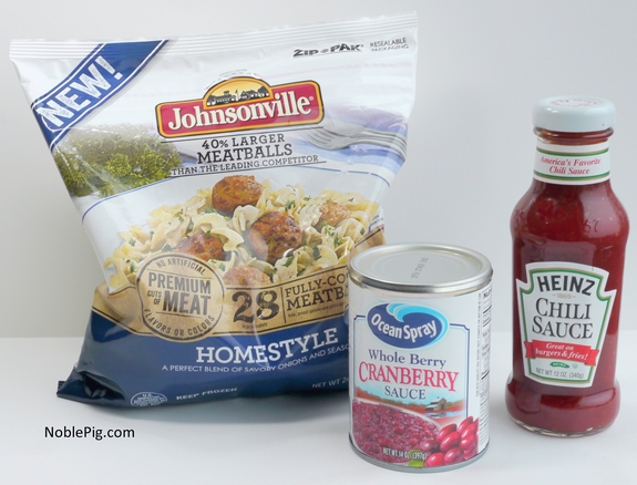 Kicked Up Cocktail Meatballs new Johnsonville Pork Meatballs