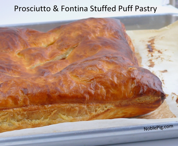 Prosciutto Fontina Stuffed Puff Pastry