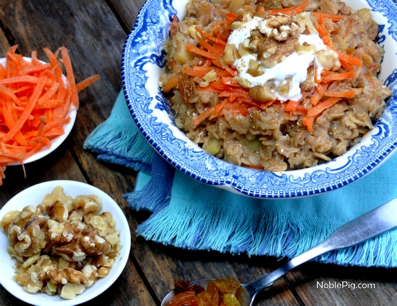 Noble Pig Carrot Cake Oatmeal