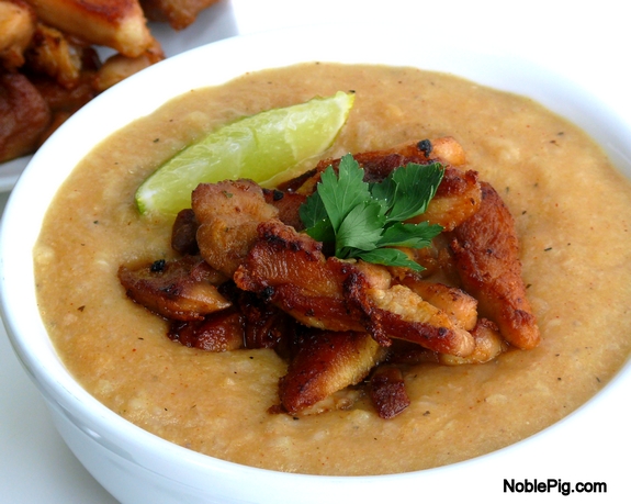 Noble Pig Crispy Chicken Coconut Lime Soup perfect on a cold day