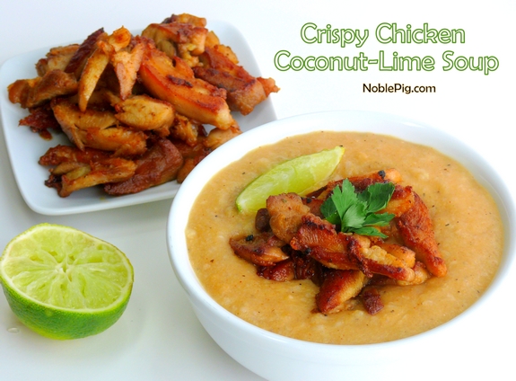 Noble Pig Crispy Chicken Coconut Lime Soup