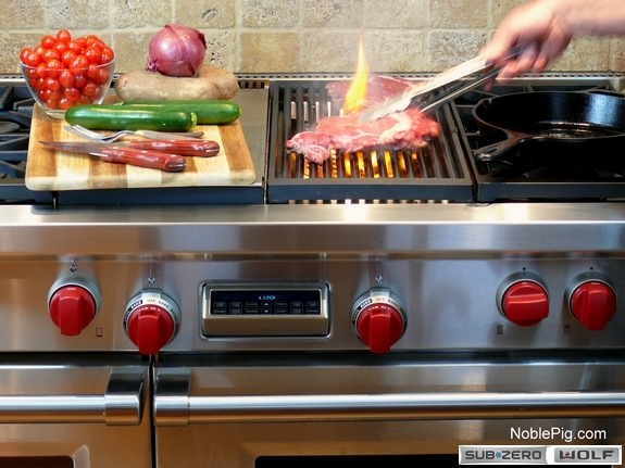 2 Noble Pig Sub Zero Wolf Grilling Dual Fuel Range