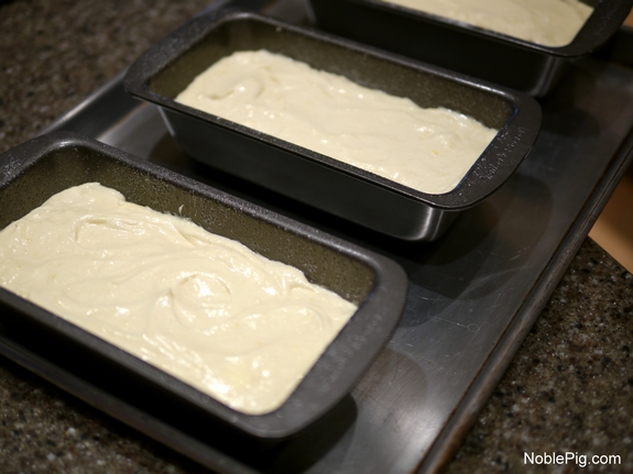 Lemon Scented Buttermilk Loave Cakes 8 x 4 pans