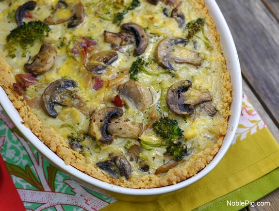 Noble Pig Broccoli Bacon and Cheese Pie