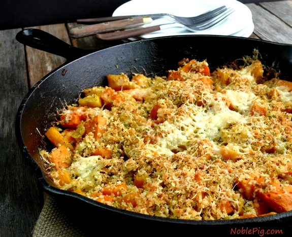 Noble Pig Butternut Squash and Sweet Potato Gratin perfect side dish