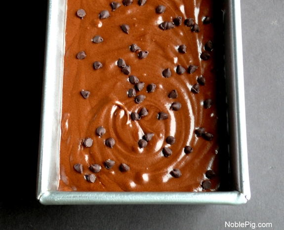 Noble Pig Chocolate and Bacon Loaf Cake before baking