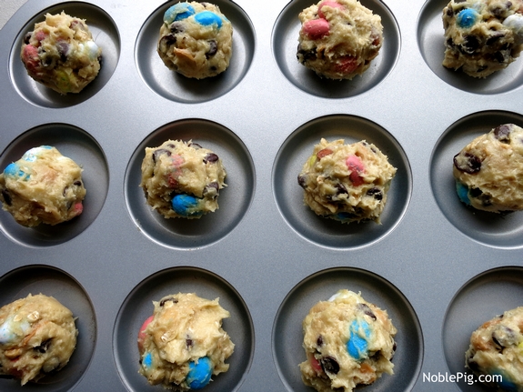 Noble Pig Easter Trail Mix Cookies with Whoopie Pie Pan