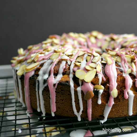 Marionberry Swirl Coffee Cake Noble Pig side view