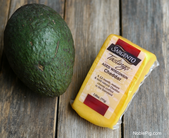 Noble Pig Stuffed Avocado and Cheese French Toast cheese
