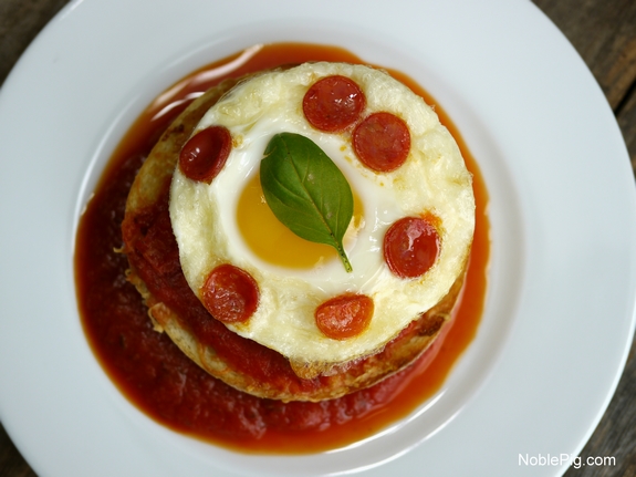 Pepperoni Pizza Baked Eggs Noble Pig 1