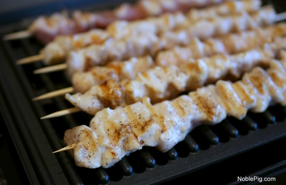 Grilled Buttery Chicken Skewers with Crazy Sauce Noble Pig Grill