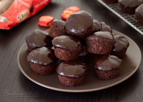 Chocolate Zucchini Bread Bites Stacked Barbara Bakes