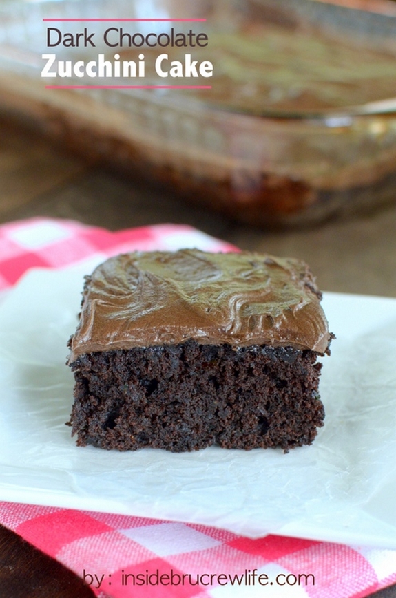 Dark Chocolate Zucchini Cake title