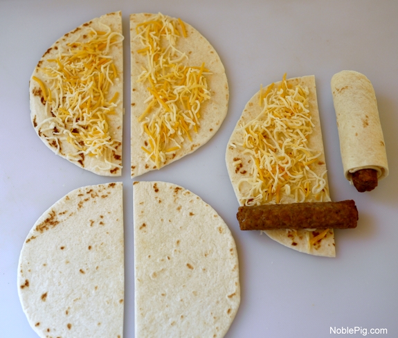 Sausage and Tortilla Wraps from Noble Pig Johnsonville 1