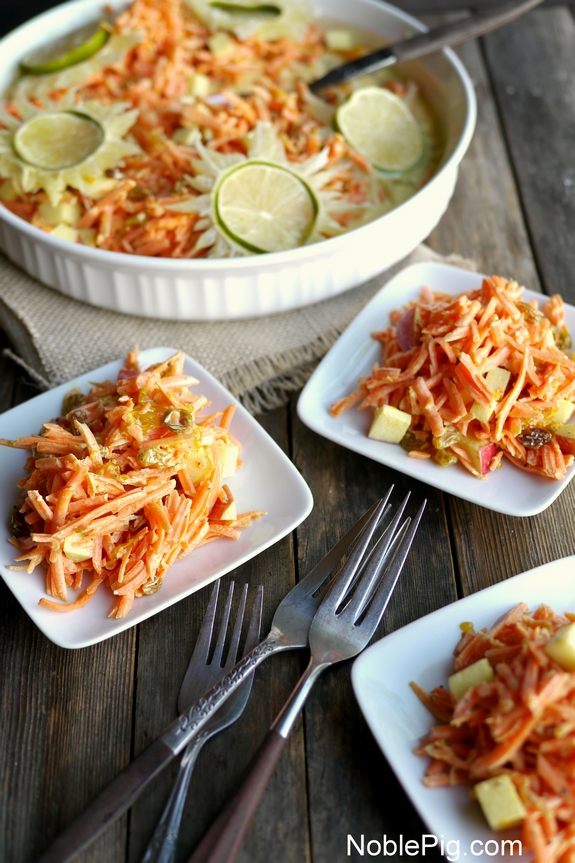 Tangy Sweet Carrot Salad from Noble Pig 2