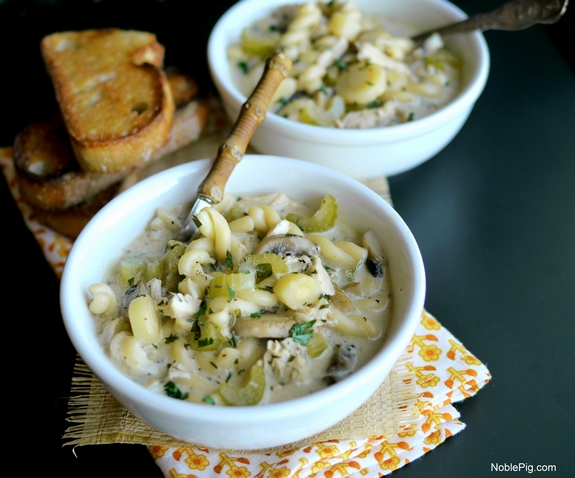 Creamy Chicken Noodle Soup Noble Pig