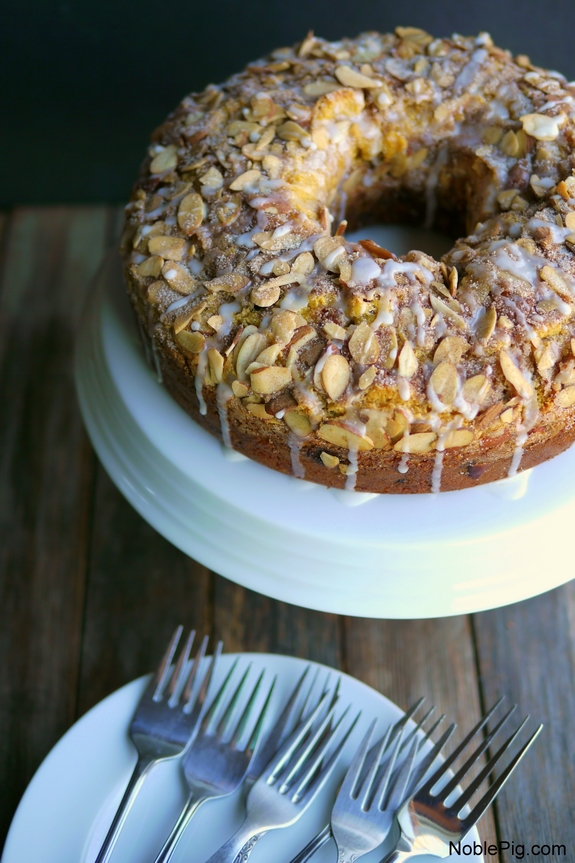 Pumpkin Chocolate Chip Coffee Cake from Noble Pig xo