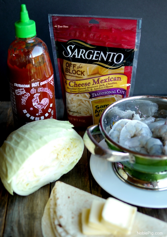 Fiery Shrimp Quesadillas ingredients