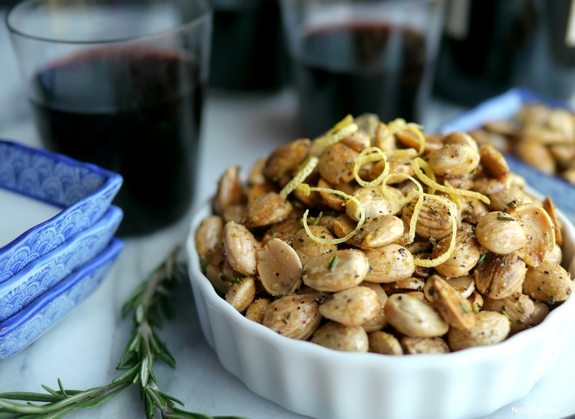 Lemon Pepper Rosemary Almonds Noble Pig c