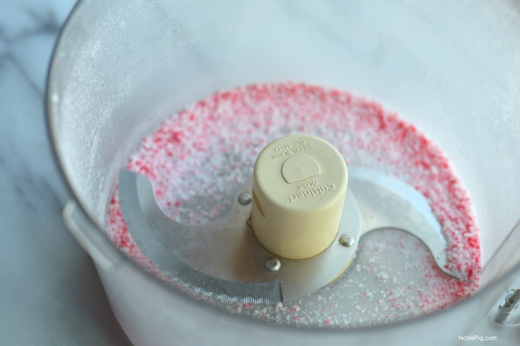 Peppermint Bark Hot Chocolate with Frozen Peppermint Whipped Cream Noble Pig candy crush